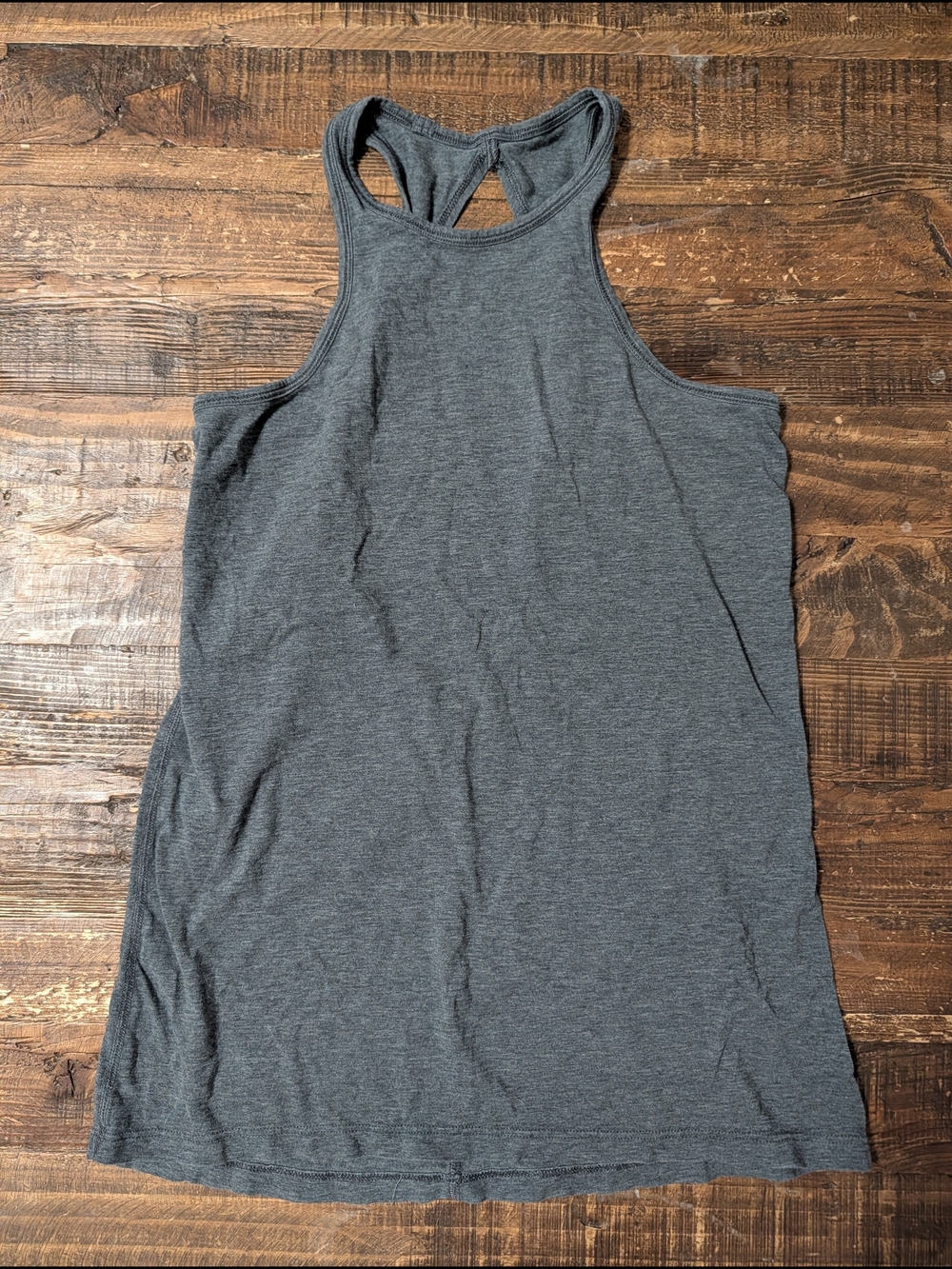 lululemon athletica Women's Heather Charcoal Racerback Tank